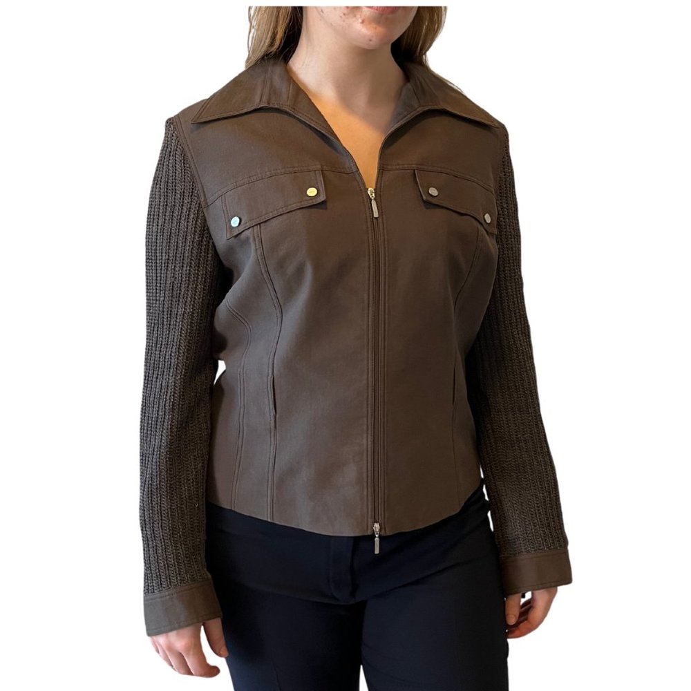 Javier Simorra Vintage Military Style Jacket, Size 12